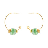 Orecchini a cerchio Rio Verde - Verde - Sodini Bijoux