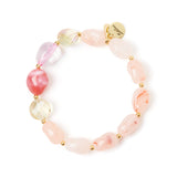 Elastic bracelet with bonbon and crystals Santa Margherita - Multicolor - Sodini Bijoux