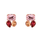 Orecchini a tre cristalli Santa Margherita - Multicolor - Sodini Bijoux