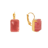 Earrings with cabochon geometric Santa Margherita - Pink - Sodini Bijoux