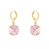 Earrings small hoop and disc Santa Margherita - Pink - Sodini Bijoux