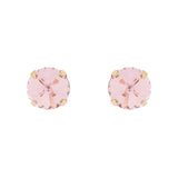 Orecchini cristallo tondo Santa Margherita - Rosa - Sodini Bijoux