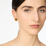 Orecchini cristallo ovale Santa Margherita - Ambra - Sodini Bijoux