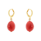 Orecchini cerchietto e chicco d'uva Santa Margherita - Viola - Sodini Bijoux