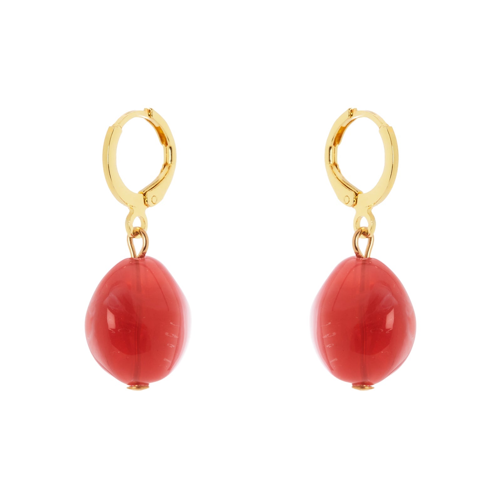 Orecchini cerchietto e chicco d'uva Santa Margherita - Viola - Sodini Bijoux