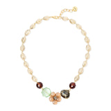 Collana corta fiore Rea - Multicolor - Sodini Bijoux