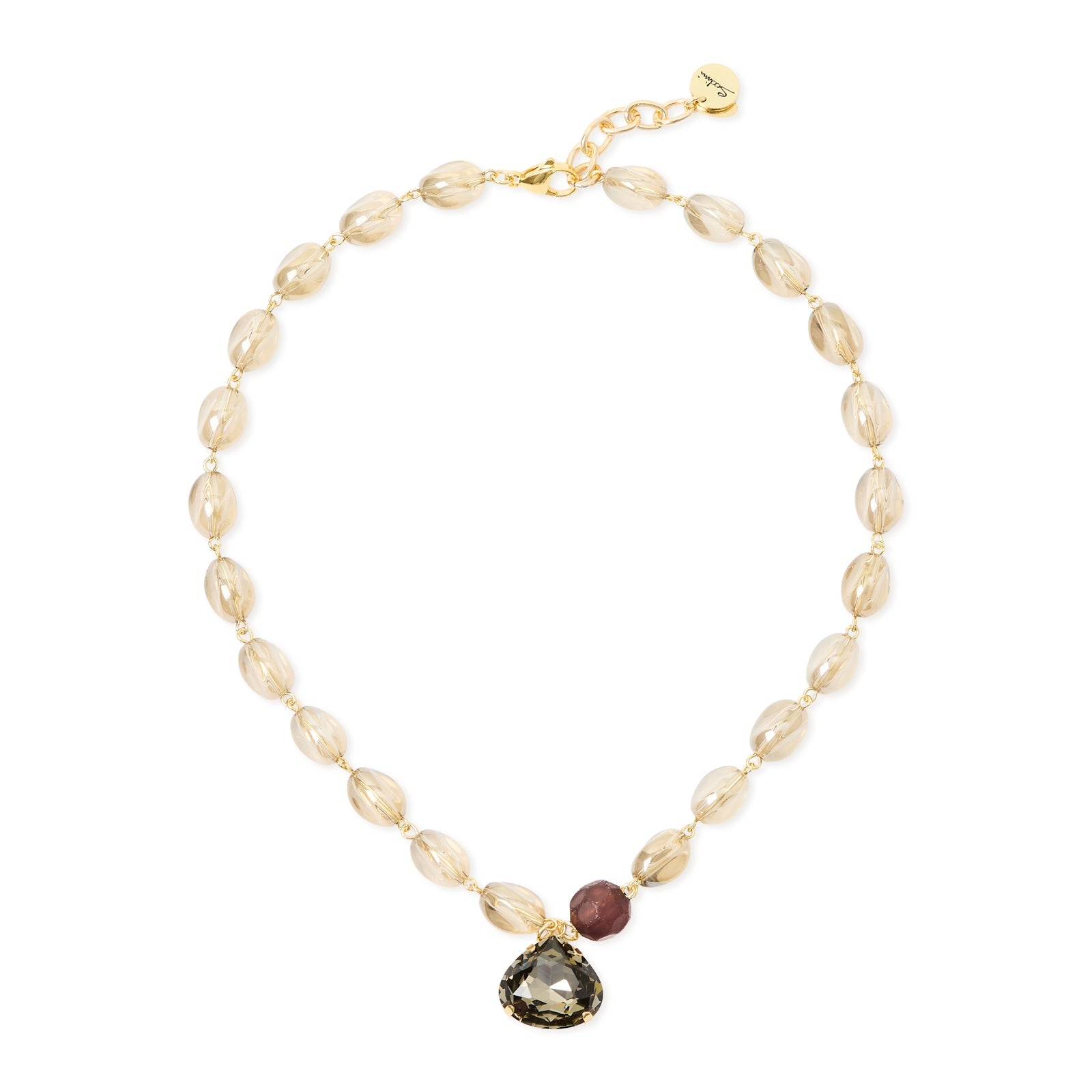 Collana corta cristallo castagna Rea - Multicolor - Sodini Bijoux