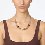 Collana corta catena grandi elementi Rea - Multicolor - Sodini Bijoux