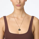 Collana catena cristallo castagna Rea - Grigio - Sodini Bijoux