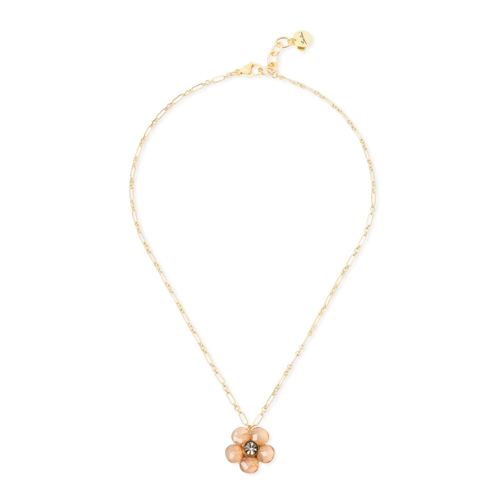Collana catena fiore Rea - Pesca - Sodini Bijoux