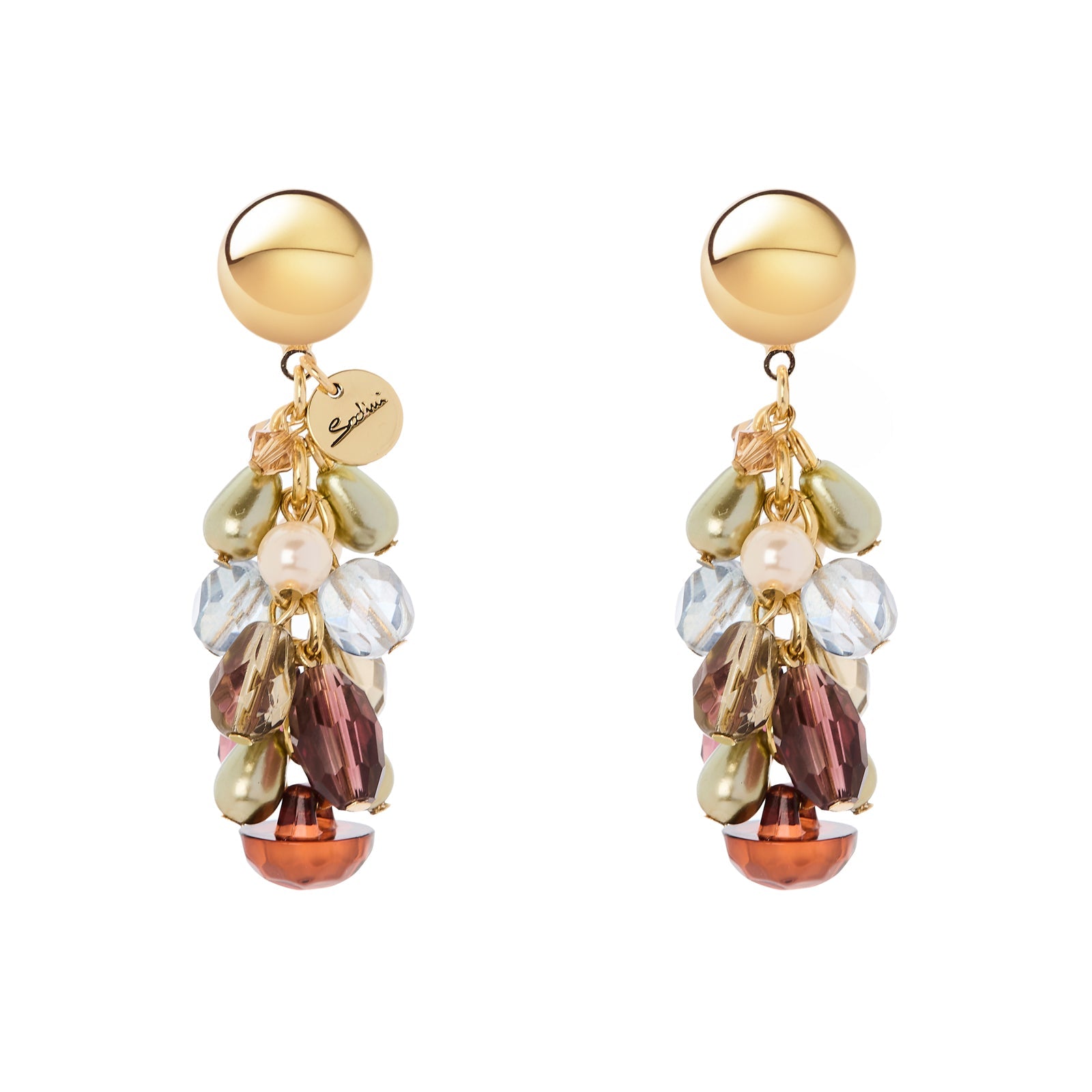 Orecchini grappolo Rea - Multicolor - Sodini Bijoux