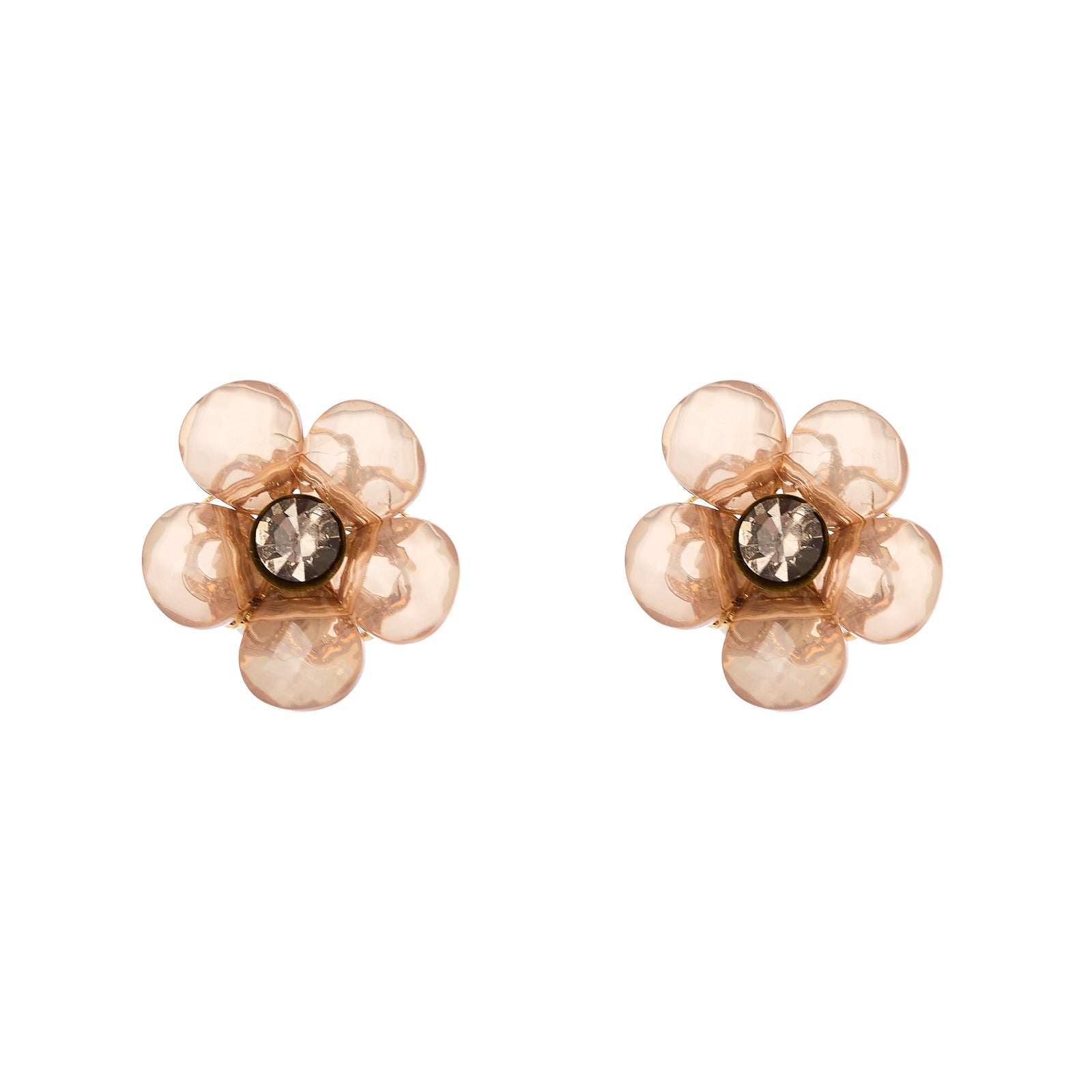 Orecchini fiore Rea - Pesca - Sodini Bijoux