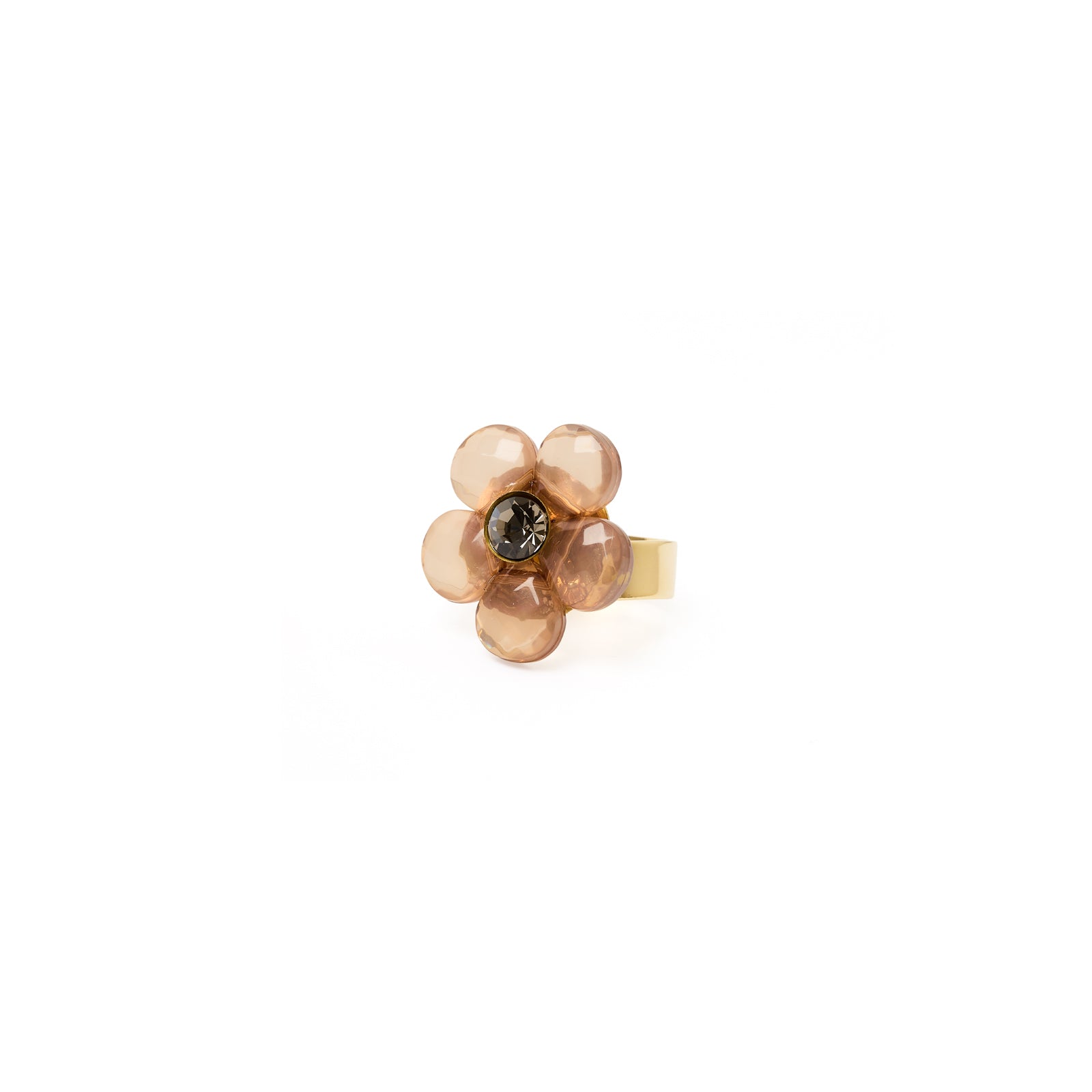 Anello fiore Rea - Pesca - Sodini Bijoux