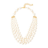 Collana multifilo Grace - Oro e bianco - Sodini Bijoux