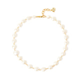 Collana corta di pasticche sfaccettate Grace - Oro e bianco - Sodini Bijoux