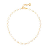 Collana corta di pasticche incatenate Grace - Oro e bianco - Sodini Bijoux