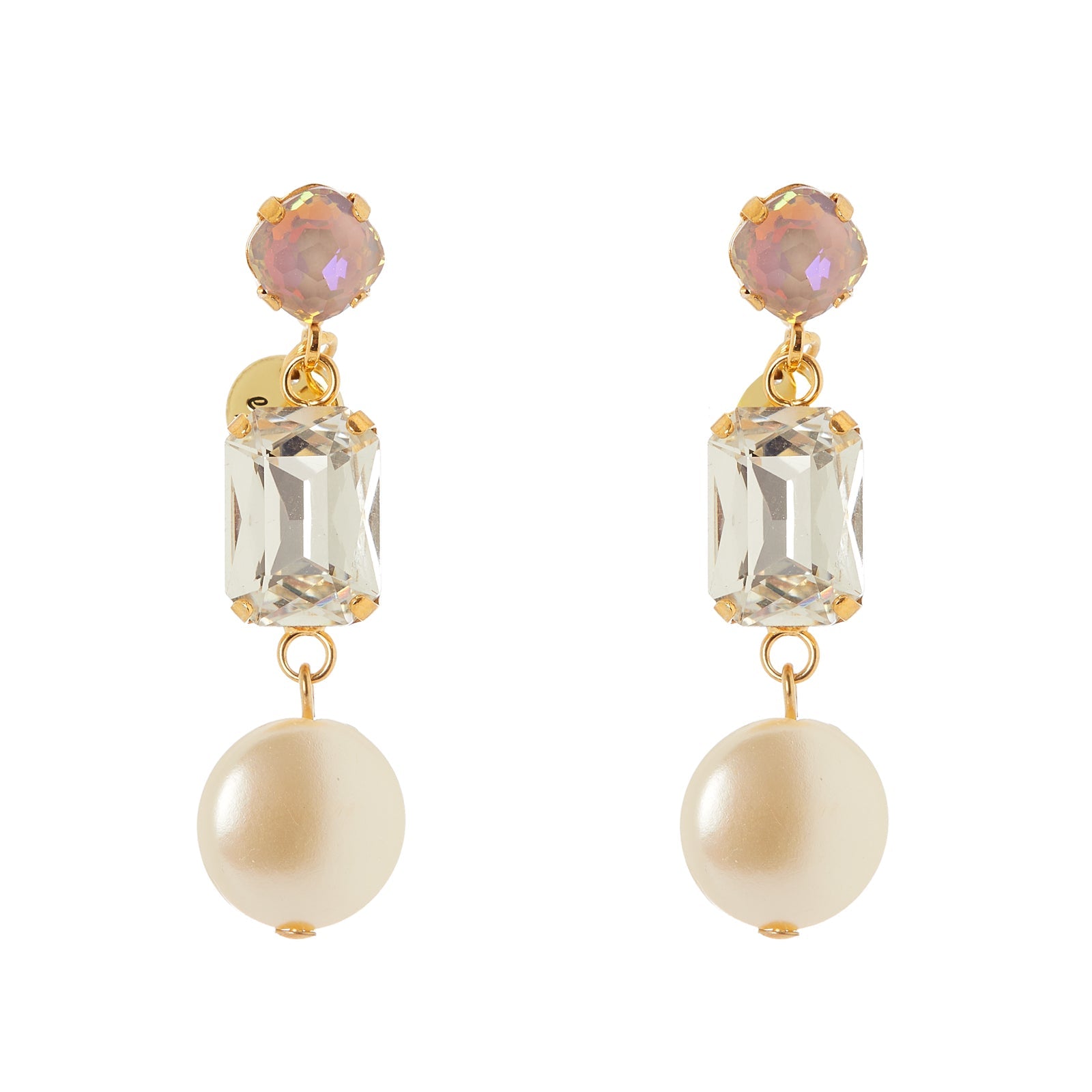 Orecchini con pendente a due elementi Grace - Multicolor - Sodini Bijoux