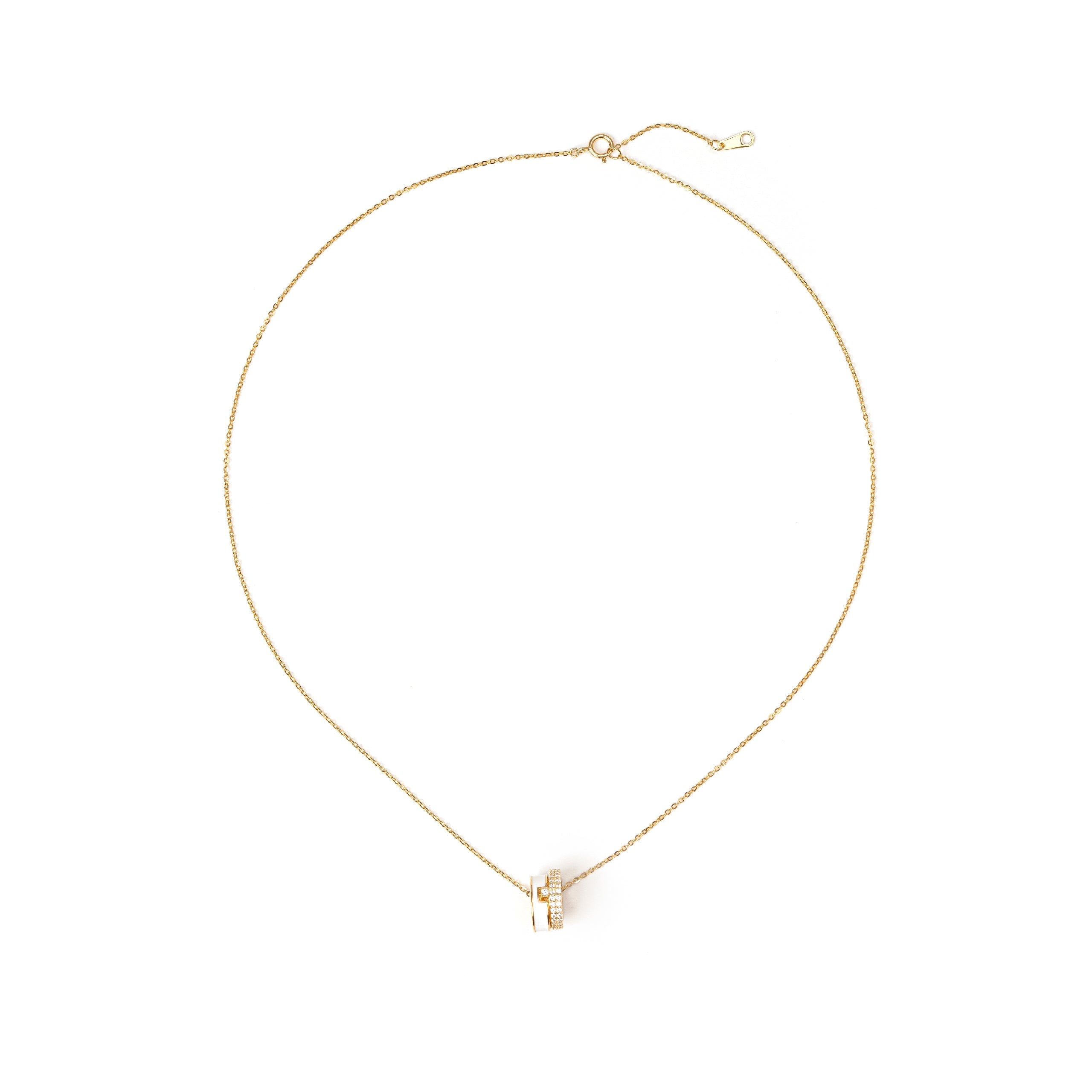 Collana con anelli incatenati - Oro - Sodini Bijoux
