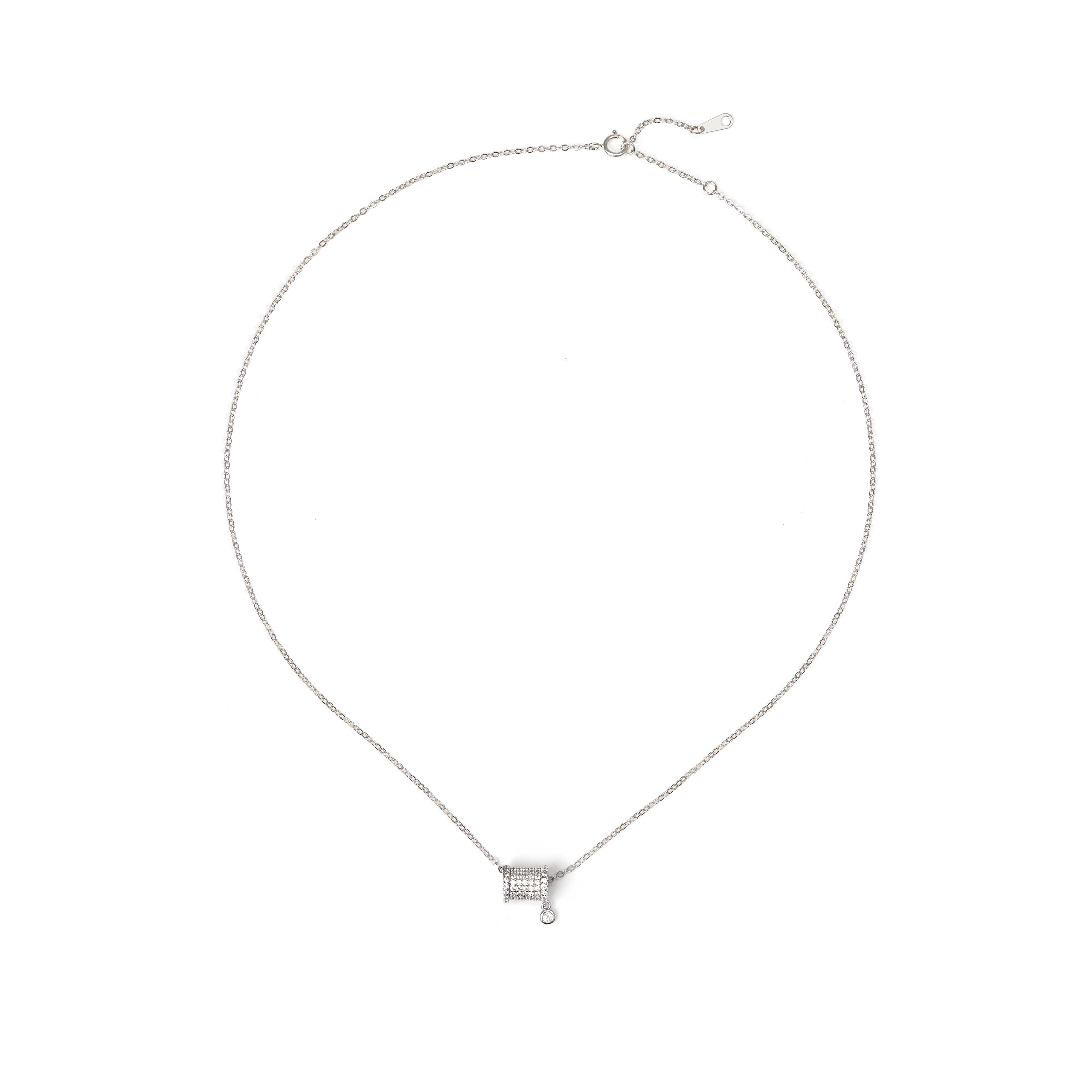 Collana charm pavÃ¨ - Argento - Sodini Bijoux