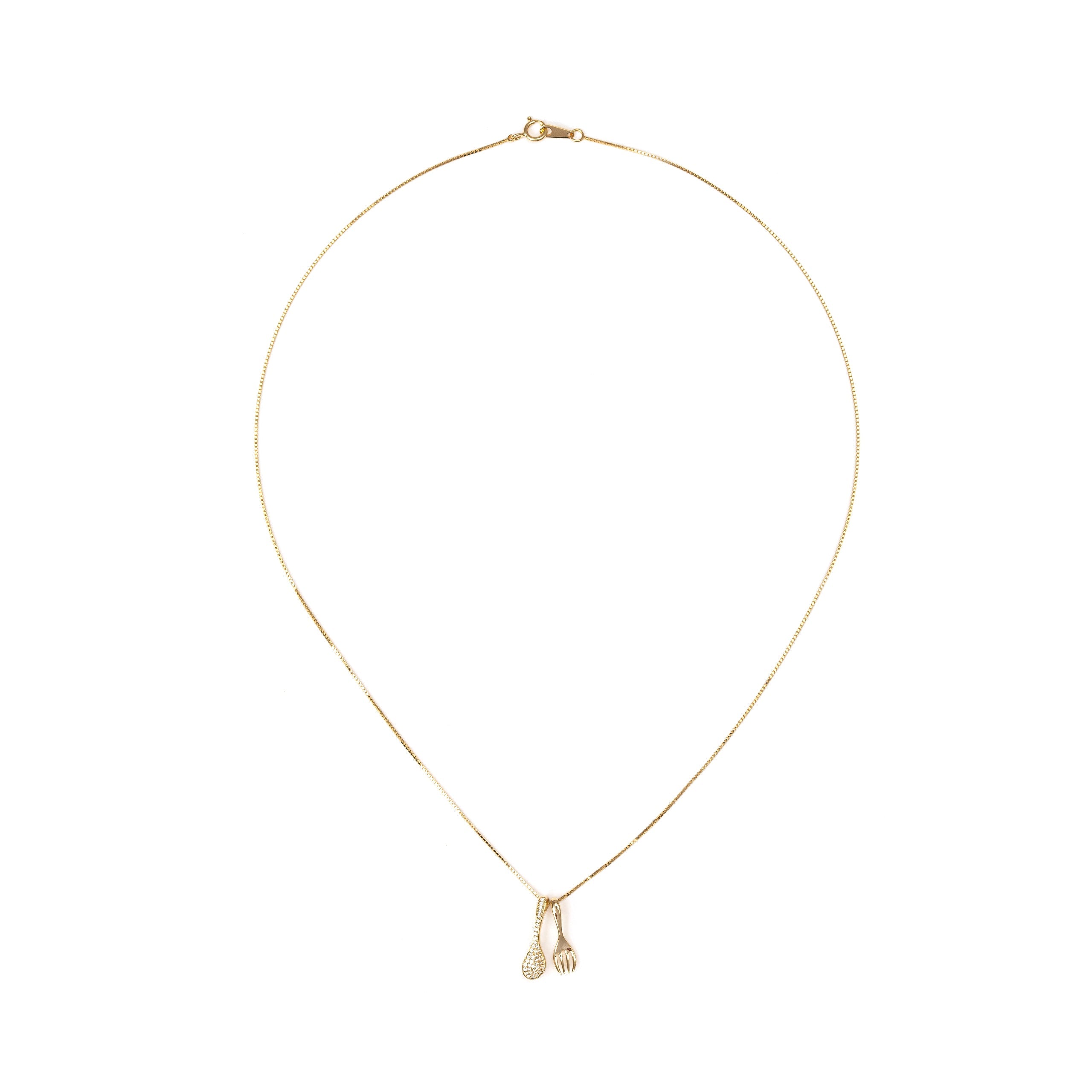 Collana charm posate - Oro - Sodini Bijoux
