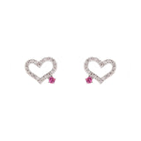 Orecchini cuore luminoso - Argento - Sodini Bijoux