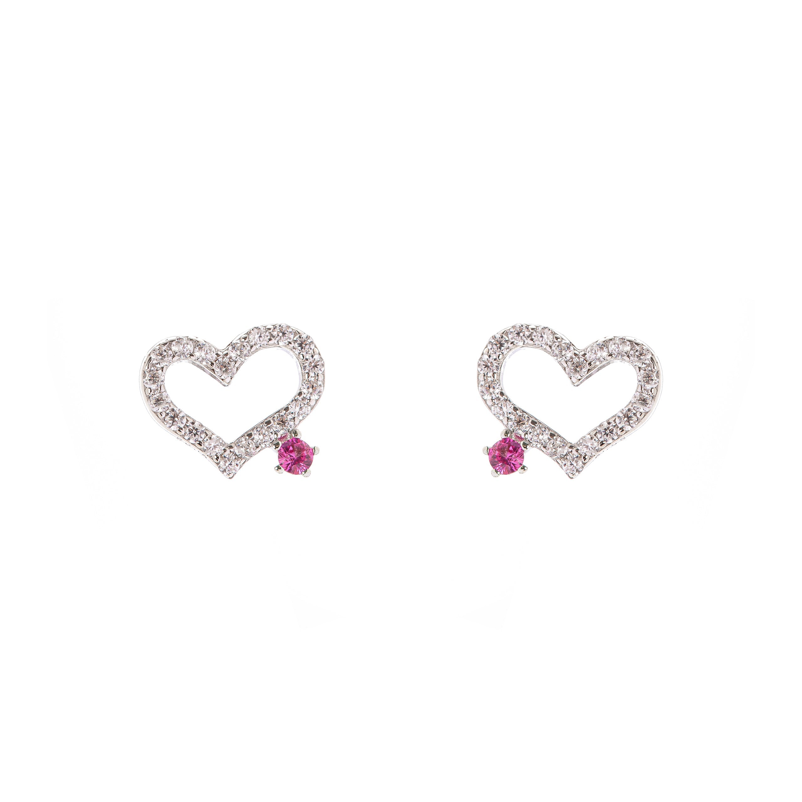 Orecchini cuore luminoso - Argento - Sodini Bijoux