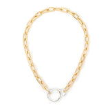 Necklace with two rings Andromeda - Gold - Sodini Bijoux