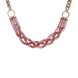 Girocollo catena e cristalli Cometa - Rosa - Sodini Bijoux