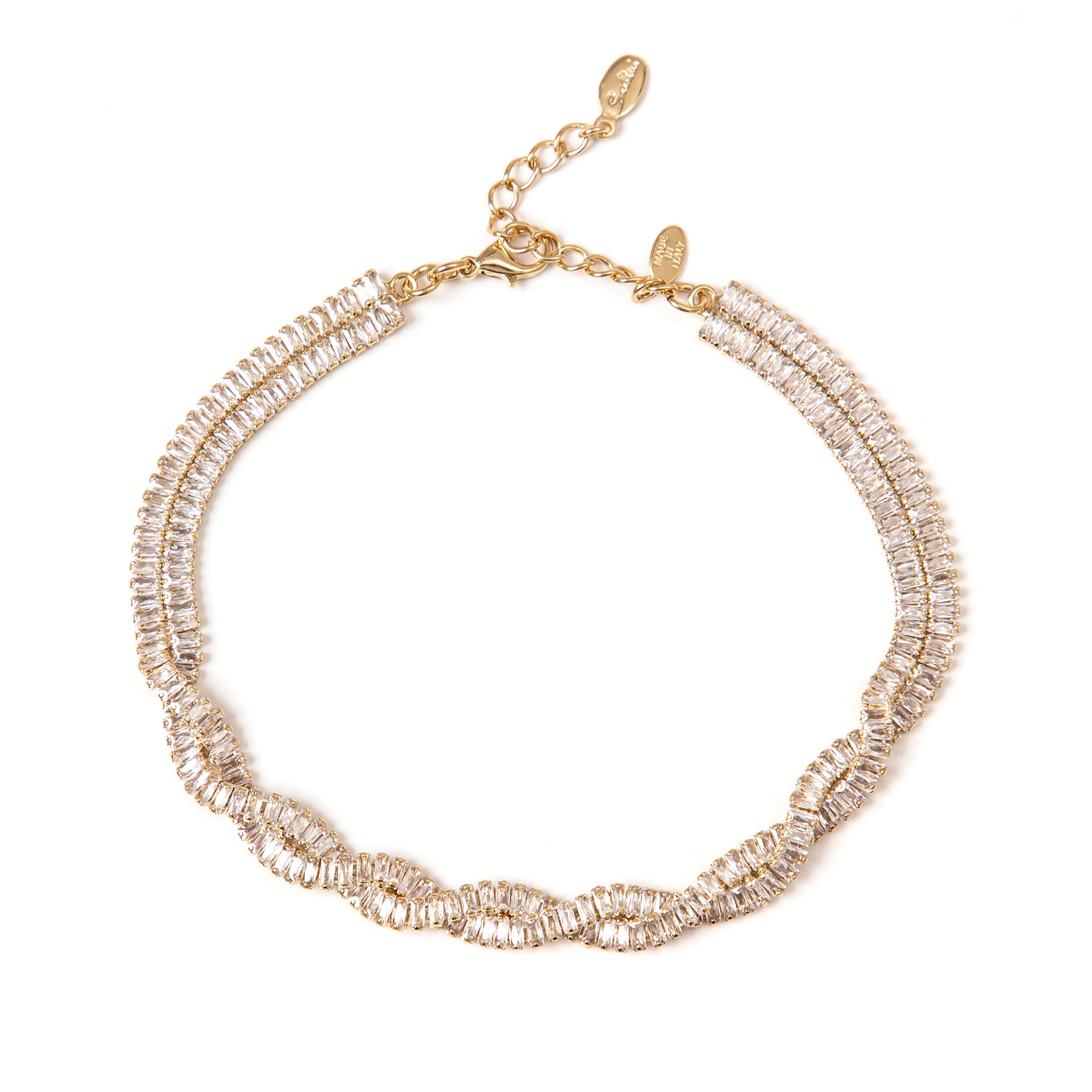 Girocollo choker a due fili Cometa - Bianco - Sodini Bijoux