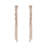 Orecchini a due fili Cometa - Bianco - Sodini Bijoux