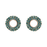 Orecchini ad anello Cometa - Turchese - Sodini Bijoux