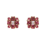 Orecchini fiore di cristalli Cometa - Rosa - Sodini Bijoux