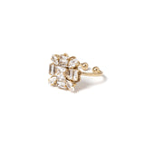 Anello fiore di cristalli Cometa - Bianco - Sodini Bijoux