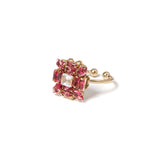 Anello fiore di cristalli Cometa - Rosa - Sodini Bijoux