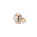 Anello con cristalli geometrici Cometa - Bianco - Sodini Bijoux