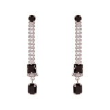 Orecchini lunghi Aurea - Nero - Sodini Bijoux