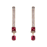 Orecchini lunghi Aurea - Fucsia - Sodini Bijoux