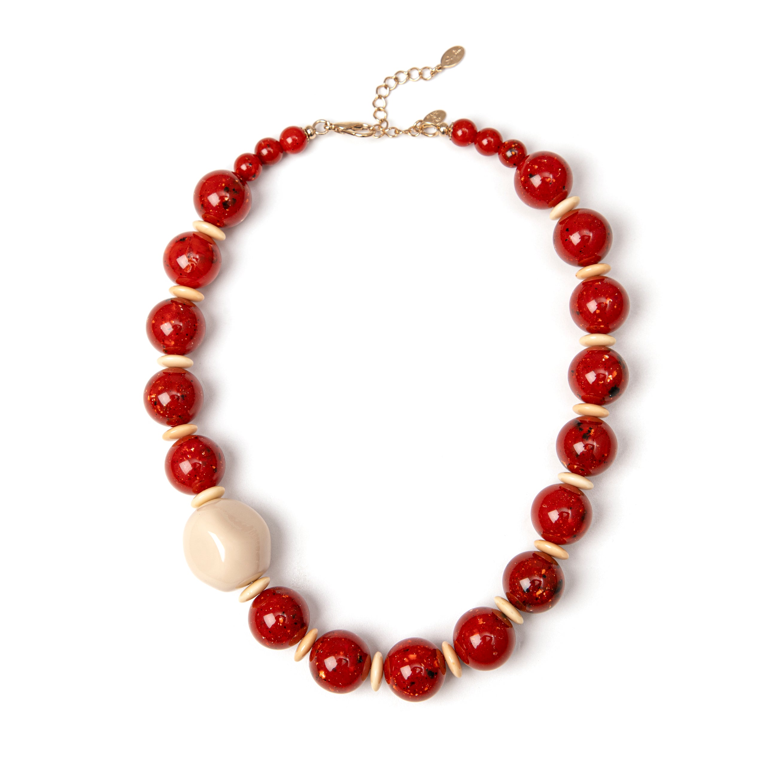 Collana a grandi boule Essenza - Corallo - Sodini Bijoux