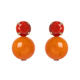 Orecchini a due elementi congiunti Essenza - Arancio - Sodini Bijoux