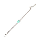 Zirconia wire bracelet Faville Blue - Turquoise - Sodini Bijoux