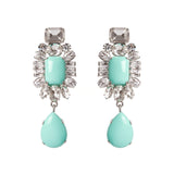 Charm and drop earrings Faville Blue - Turquoise - Sodini Bijoux