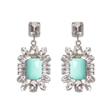 Orecchini cristallo e charm Faville turchese - Turchese - Sodini Bijoux