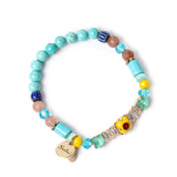 Elastic bracelet with band-shaped charm Partenope - Multicolor - Sodini Bijoux
