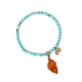 Bracciale elastico con charm a conchiglia - Multicolor - Sodini Bijoux