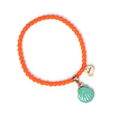 Bracciale elastico con pendente conchiglia - Multicolor - Sodini Bijoux
