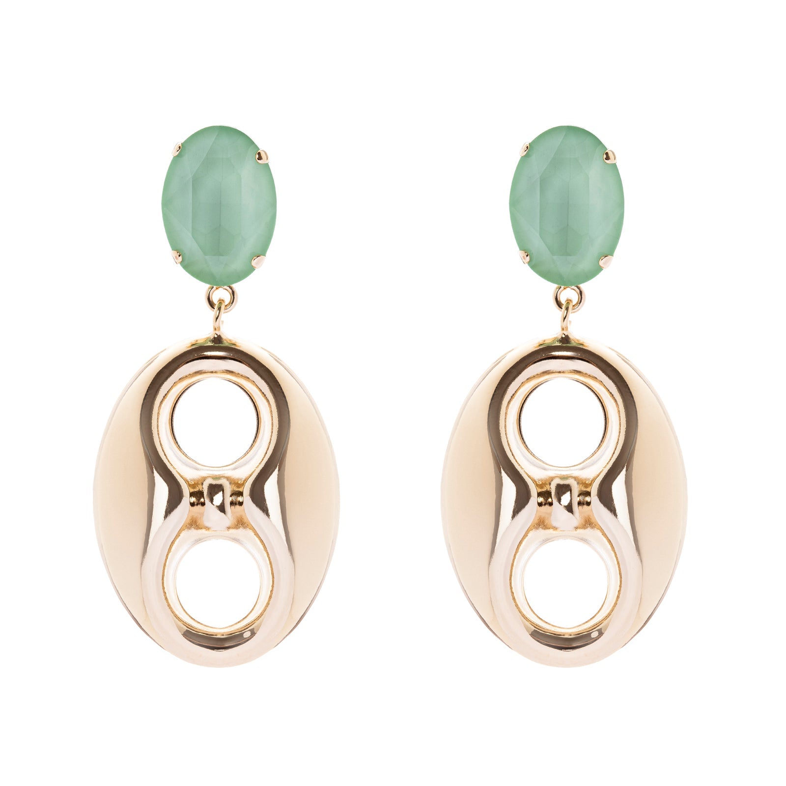 Orecchini pendenti con maglia marina - Multicolor - Sodini Bijoux