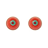 Small stud earrings Partenope - Red - Sodini Bijoux