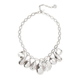 Oval links chain and pendants choker Amaranta - Silver - Sodini Bijoux