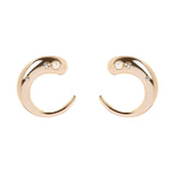 Crescent moon earrings Amaranta - Gold - Sodini Bijoux