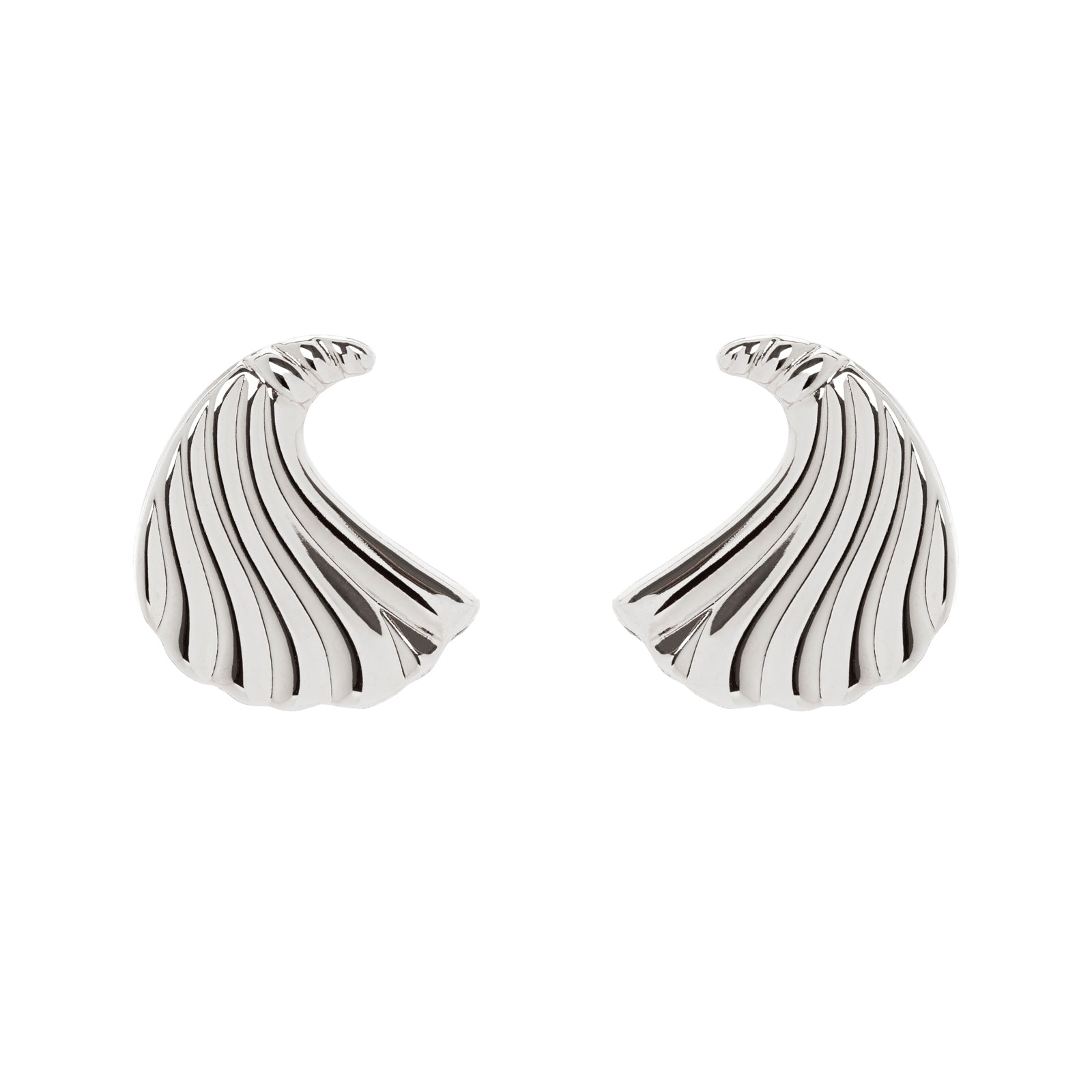 Sea wave earrings Amaranta - Silver - Sodini Bijoux
